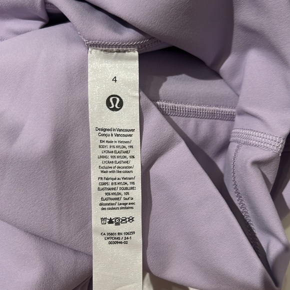 Lululemon Align HR Short 6” Lilac Ether - Picture 7 of 9